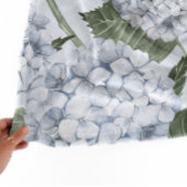 Hortensien-Blüten-Monogramm Fleecedecke