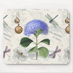 Hortensien-Collage Mousepad