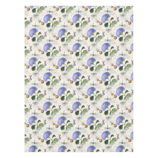 Hortensien-Collage Tischdecke (Vorderseite)