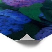 Hortensien Druck Poster (Ecke)