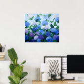 Hortensien Druck Poster (Heimbüro)