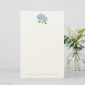 Hortensien-Garten Briefpapier (Stehend Vorderseite)