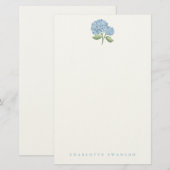 Hortensien-Garten Briefpapier (Vorne/Hinten)
