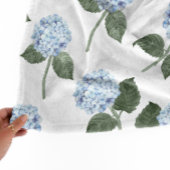 Hortensien-Garten-Monogramm Fleecedecke