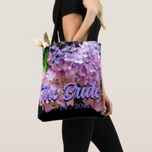 Hortensien Garten rosa blau lila floral, Braut Tasche