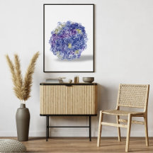 Hortensien in Aquarell - Florales Kunstwerk