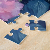 Hortensien in Rosa - Florale Wasserfarbenkunst Puzzle (Seite)