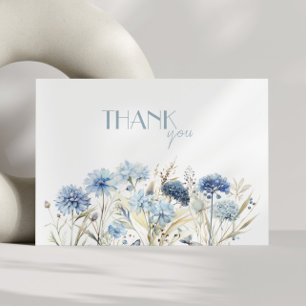 Hortensien Kornblumen Brautdusche Danke