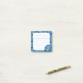 Hortensien Post-it Klebezettel (Auf Schreibtisch)