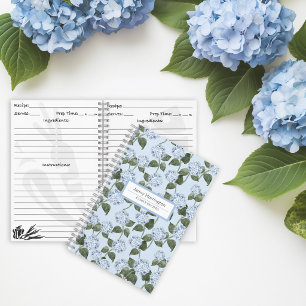Hortensien Sommergarten Blassblaue Familienrezepte Notizblock