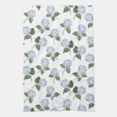 Hortensien Wasserfarben Blumen Blau Geschirrtuch (Vertikal)