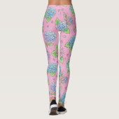 Hortensienblüte Leggings (Rückseite)