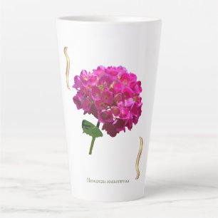 Hortensienblüte – Vintage-Botanik Fuchsia Milchtasse
