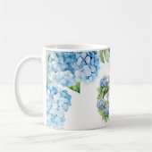 Hortensienblüten Aquarell Kaffeetasse (Links)