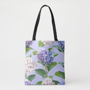 Hortensienblüten: mehrfarbige Blumtextur. Tasche