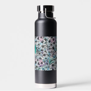 Hortensienmuster Trinkflasche