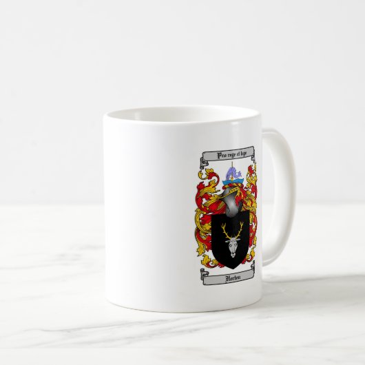 HORTON FAMILIENWAPPEN - HORTON WAPPEN KAFFEETASSE (VorderseiteRechts)