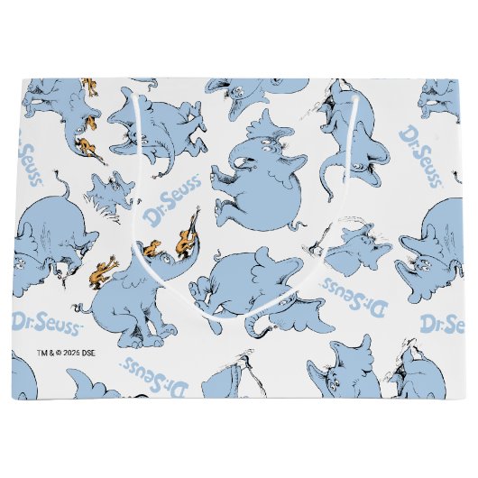 Horton Hears A Who Monkey Pattern Große Geschenktüte (Vorderseite)