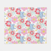 Horton hört A Who | Muster der Blume Pastel Fleecedecke (Vorderseite (Horizontal))