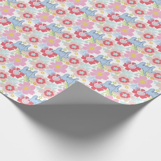 Horton hört A Who | Muster der Blume Pastel Geschenkpapier (Ecke)