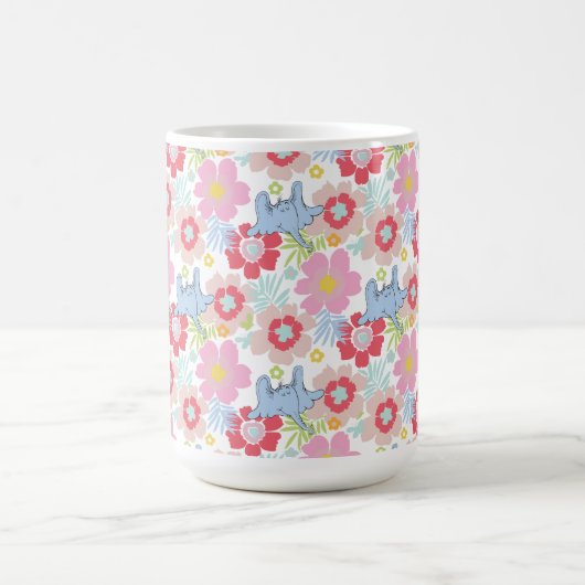 Horton hört A Who | Muster der Blume Pastel Kaffeetasse (Mittel)