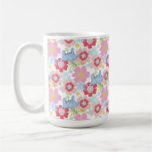 Horton hört A Who | Muster der Blume Pastel Kaffeetasse (Links)