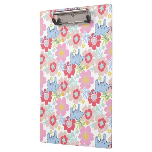 Horton hört A Who | Muster der Blume Pastel Klemmbrett (Links)