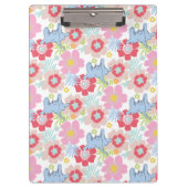 Horton hört A Who | Muster der Blume Pastel Klemmbrett (Vorderseite)