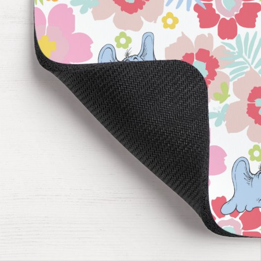 Horton hört A Who | Muster der Blume Pastel Mousepad (Ecke)