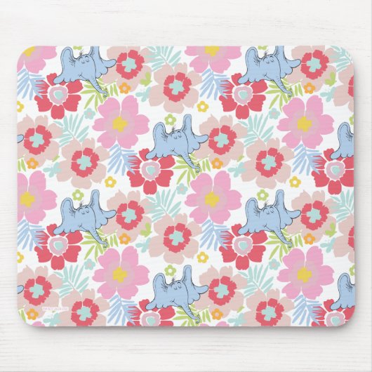 Horton hört A Who | Muster der Blume Pastel Mousepad (Vorne)