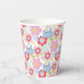 Horton hört A Who | Muster der Blume Pastel Pappbecher (Rückseite)