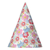 Horton hört A Who | Muster der Blume Pastel Partyhütchen (Links)