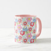 Horton hört A Who | Muster der Blume Pastel Tasse (VorderseiteRechts)