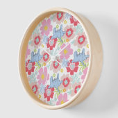 Horton hört A Who | Muster der Blume Pastel Uhr (Winkel)