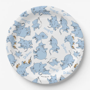 Horton hört ein Hu-Männchen-Affen-Muster Pappteller