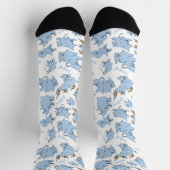 Horton hört ein Hu-Männchen-Affen-Muster Socken (Oben)