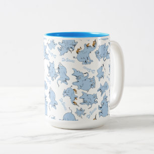 Horton hört ein Hu-Männchen-Affen-Muster Zweifarbige Tasse