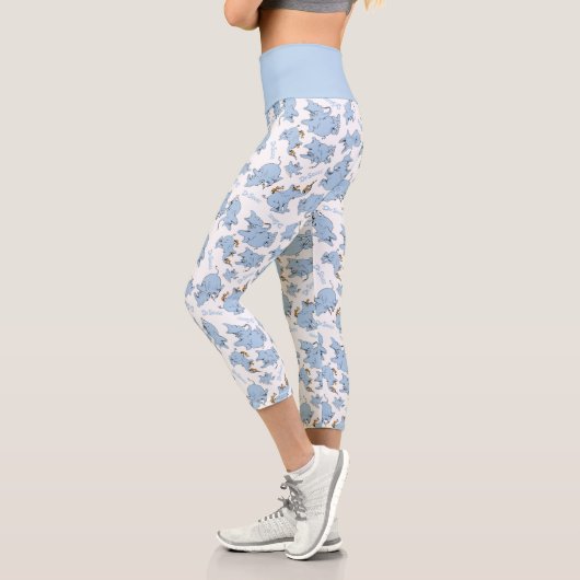Horton hört ein Hu-Monster-Muster Capri Leggings (Links)