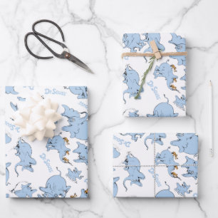Horton hört ein Hu-Monster-Muster Geschenkpapier Set