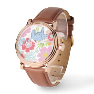 Horton Hört Ein Hu Pastell-Blumenmuster Armbanduhr