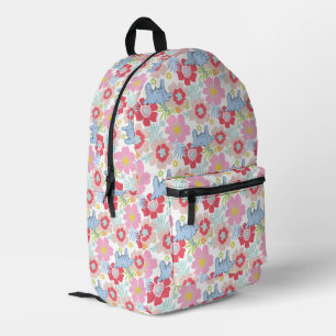 Horton Hört Ein Hu   Pastell-Blumenmuster Bedruckter Rucksack