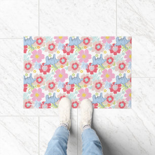 Horton Hört Ein Hu Pastell-Blumenmuster Fußmatte