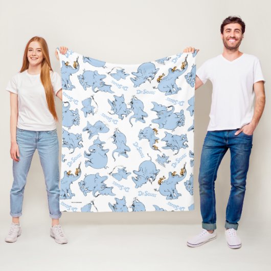 Horton Hört Ein Who-Affenmuster Fleecedecke (Beispiel)