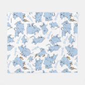 Horton Hört Ein Who-Affenmuster Fleecedecke (Vorderseite (Horizontal))