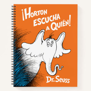 Horton hört einen Wer! Spanisches Buchcover Notizblock
