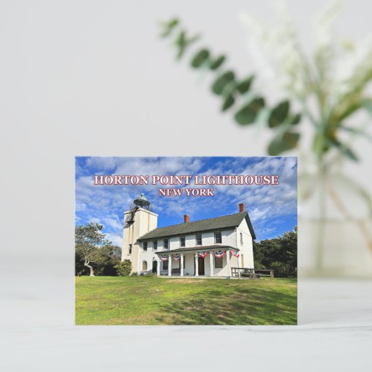 Horton Point Lighthouse, New York Postcard Postkarte (Stehend Vorderseite)