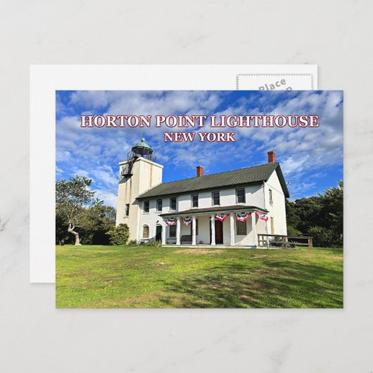 Horton Point Lighthouse, New York Postcard Postkarte (Vorne/Hinten)