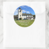 Horton Point Lighthouse New York Round Stickers (Tasche)