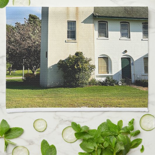 Horton Point Lighthouse, New York Teetuch Geschirrtuch (Gefaltet)