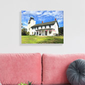 Horton Point Lighthouse New York Wrapped Canvas Leinwanddruck (Insitu (Wohnzimmer))